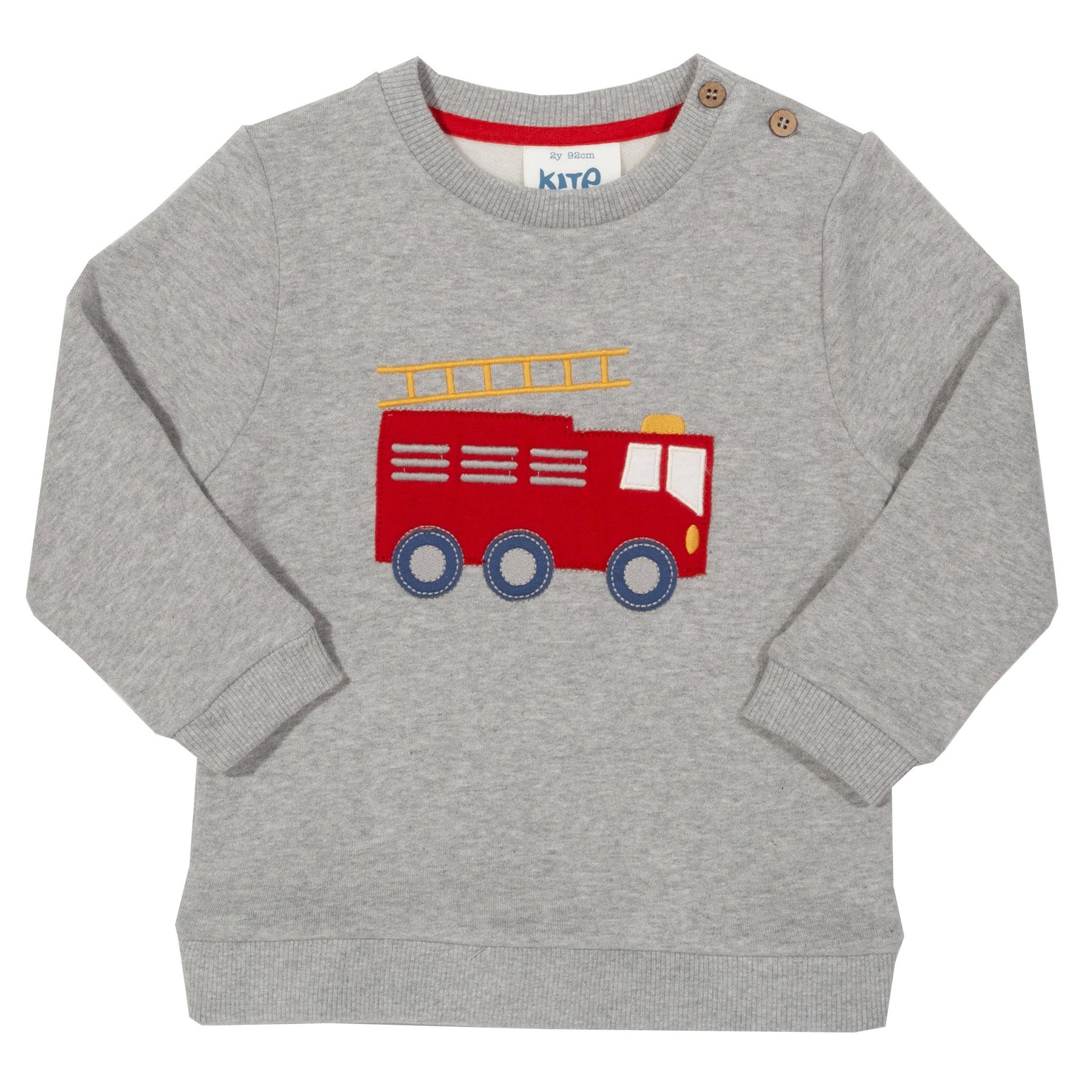Sweatshirt, Feuerwehrauto, fleece