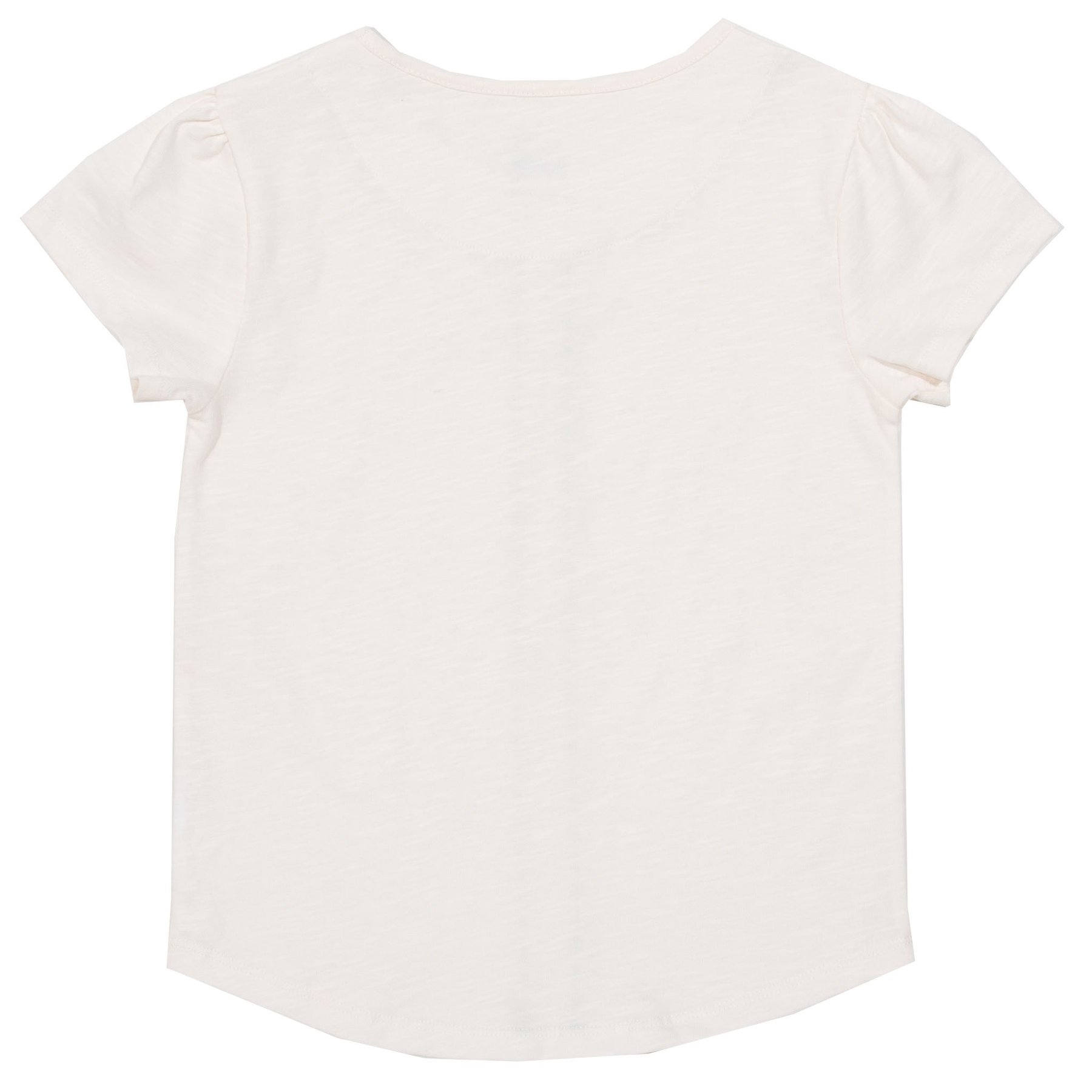 T-Shirt, weiss mit Blümchen, leichte Bio-Baumwolle