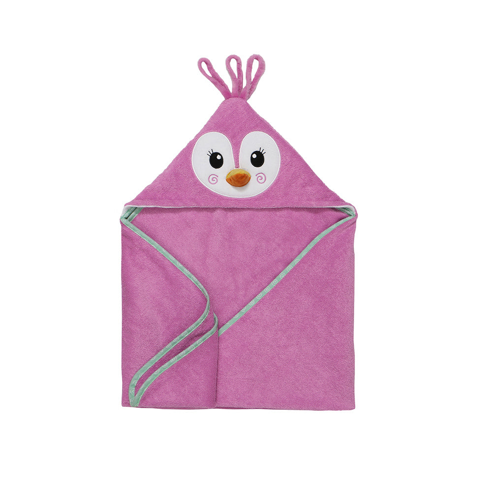ZOOCCHINI BABY SNOW FROTTEE BADETUCH MIT KAPUZE - PENNY DER PINGUIN