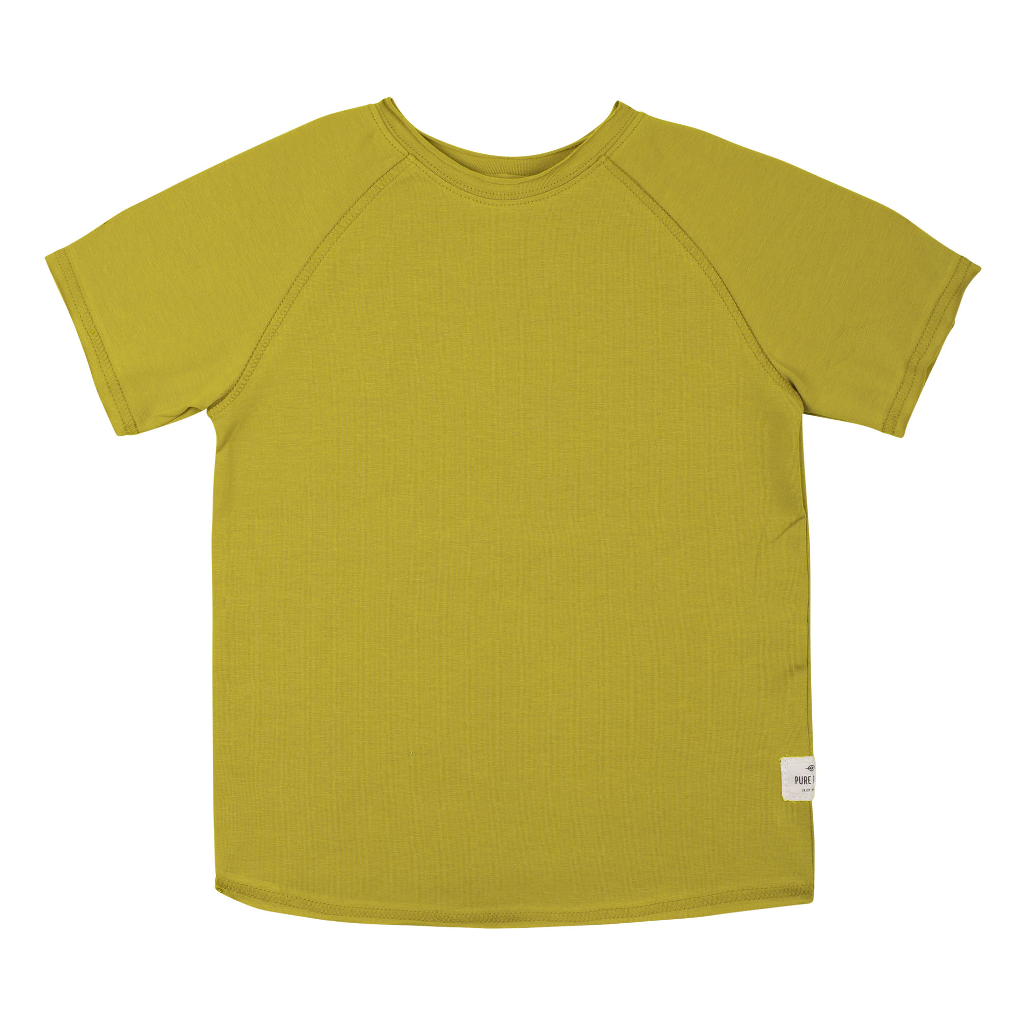 T-Shirt, Bio-Baumwolle, uni, Essential, citronella