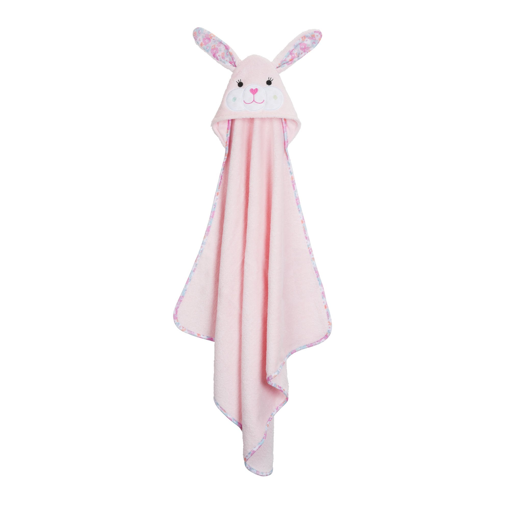 ZOOCCHINI BABY SNOW TERRY HOODED BATH TOWEL - BEATRICE THE BUNNY
