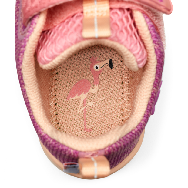  Barfußschuh Affenzahn | Kinderschuh aus Knit | Flamingo