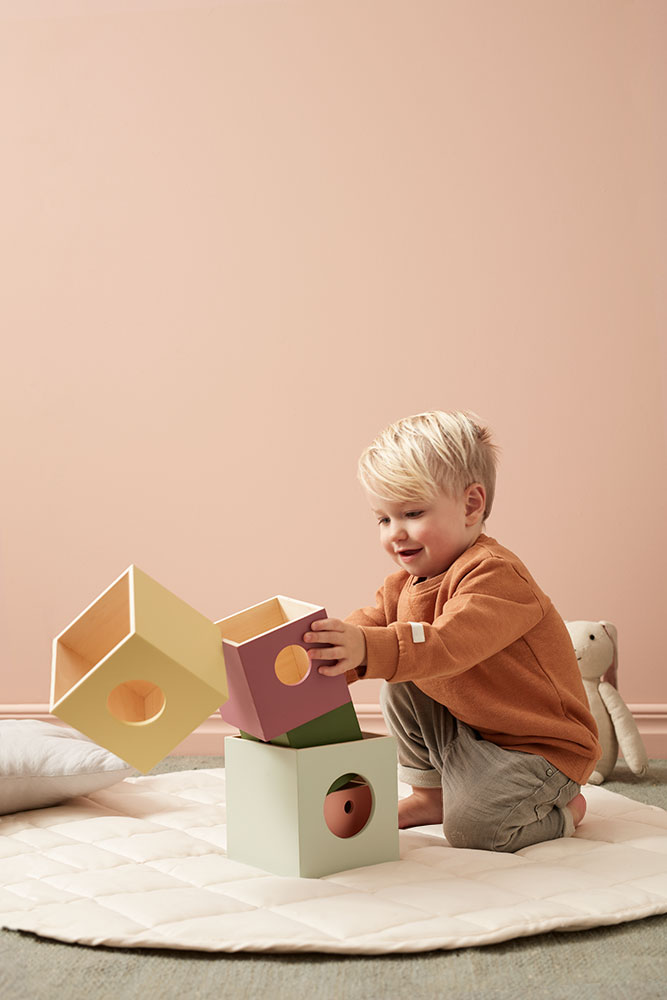 Stapelwürfel Edvin, Holz, 5 Stück, Kids Concept 