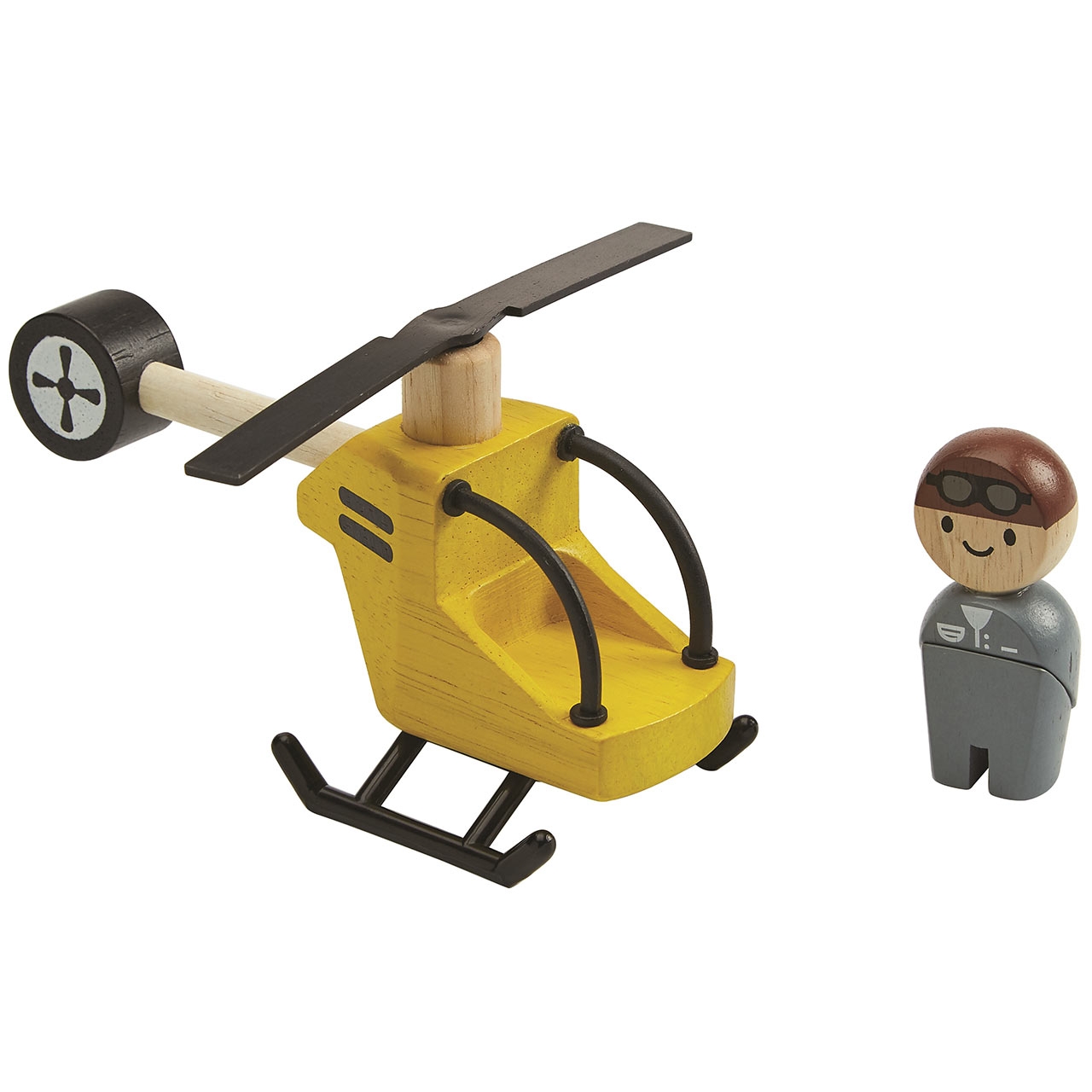 Hubschrauber mit Pilot, Helicopter, Plantoys