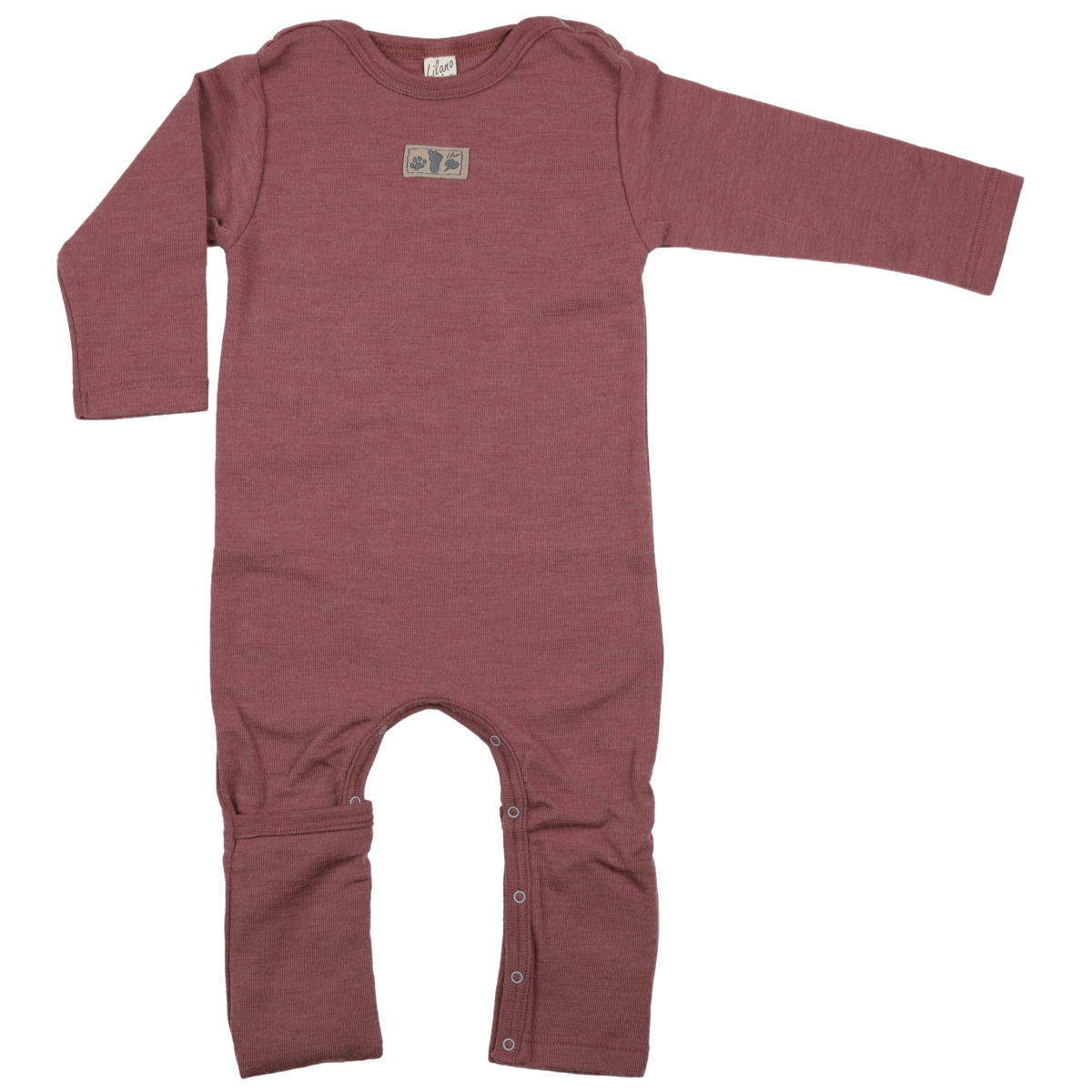 Baby- und Kleinkind Overall, Strampler aus Wolle/Seide mit Beinumschlag | Lilano