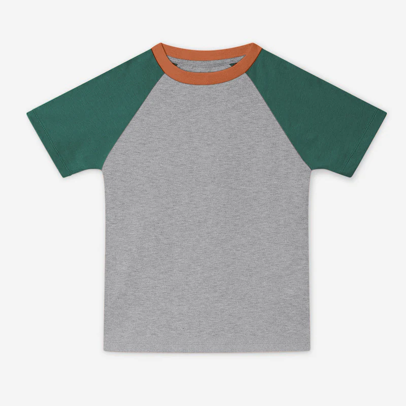 T-Shirt, Bio Baumwolle, unisex, tricolore, dreifarbig,  ORBASICS 